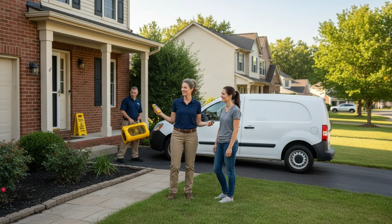 Residential water damage restoration in Hartford, VT